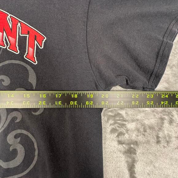 Vintage Warrant I Saw Red Black Skull Big Print Metal Music Graphic Band Tee L - Picture 4 of 5